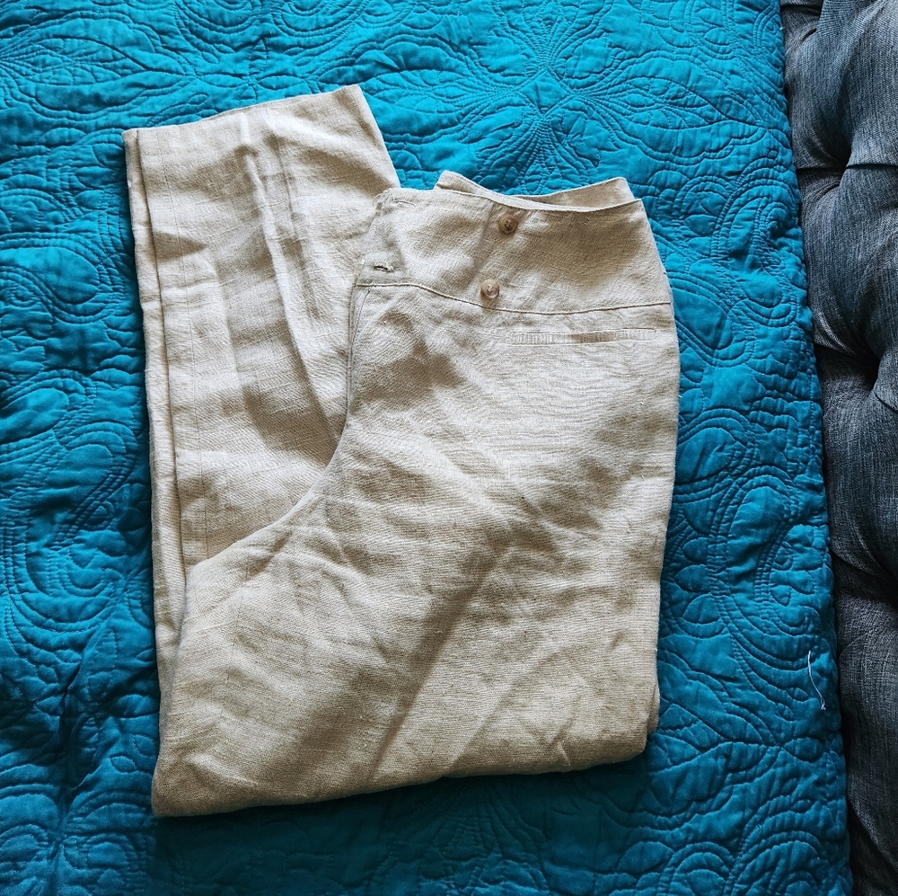 Women's Harve Benard linen pants size 10p